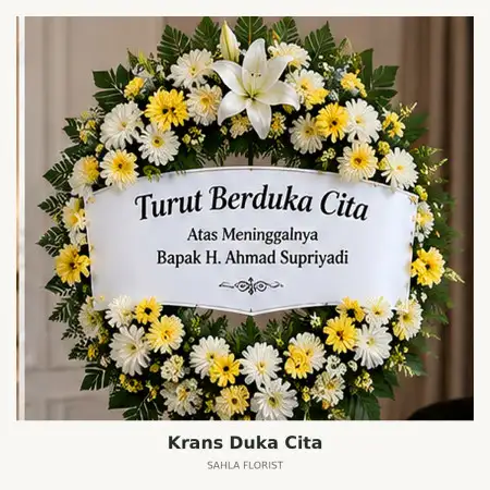 Krans Bunga Duka Sukamukti